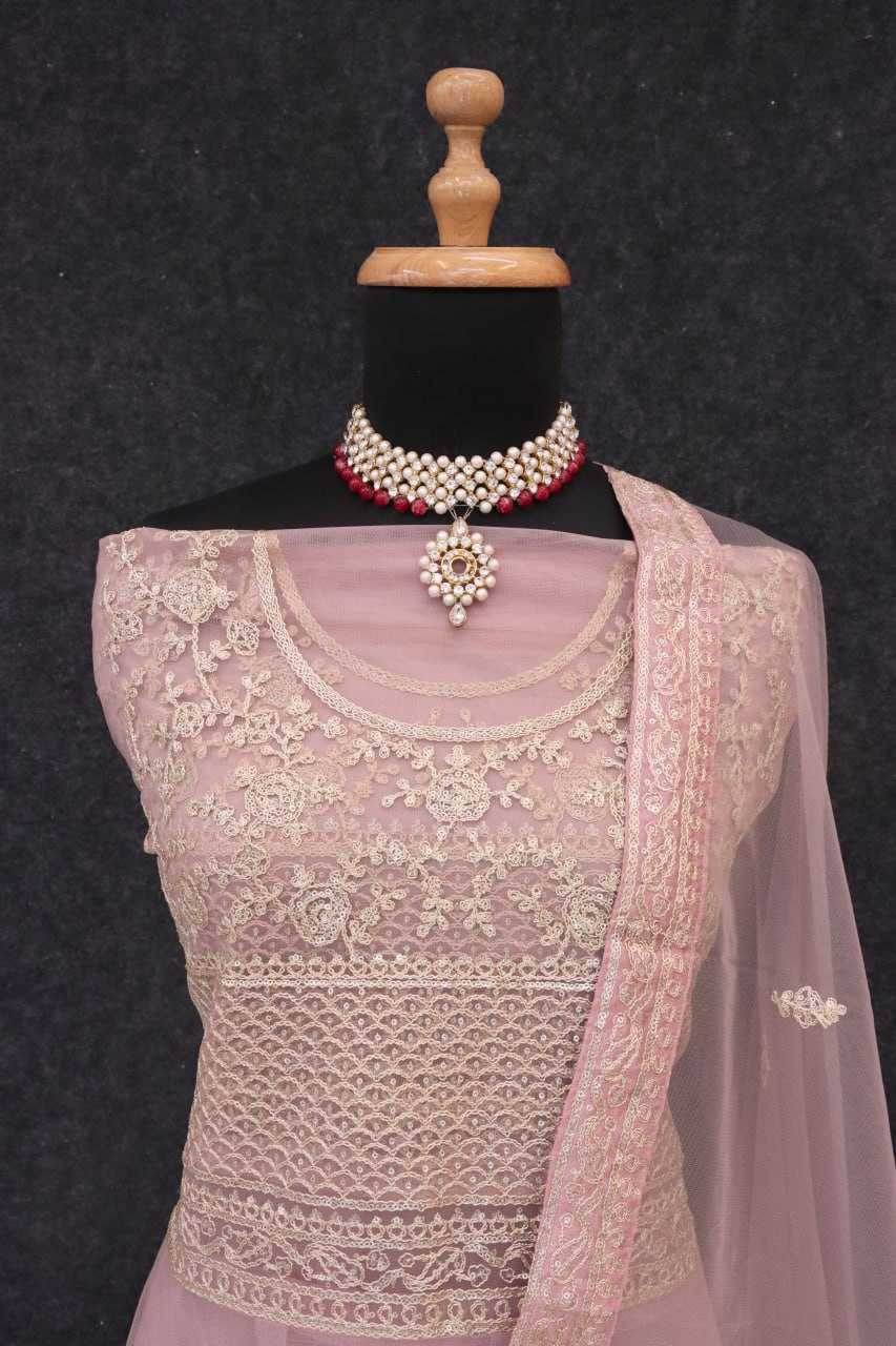 Japan Sartin Embroidery Anarkali Long Sequin Gown - MYLUXURY LANE ENTERPRISE